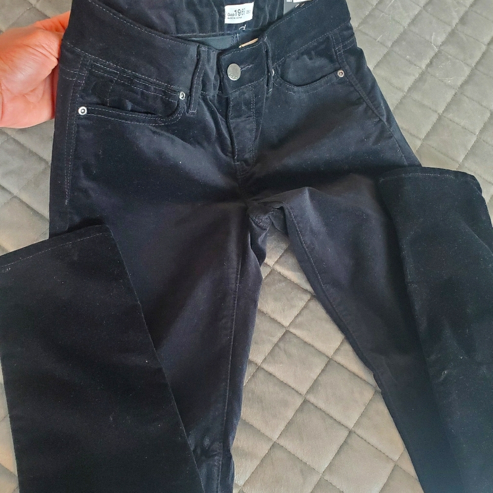 NWT Gap 1969 Black Velvet jeans